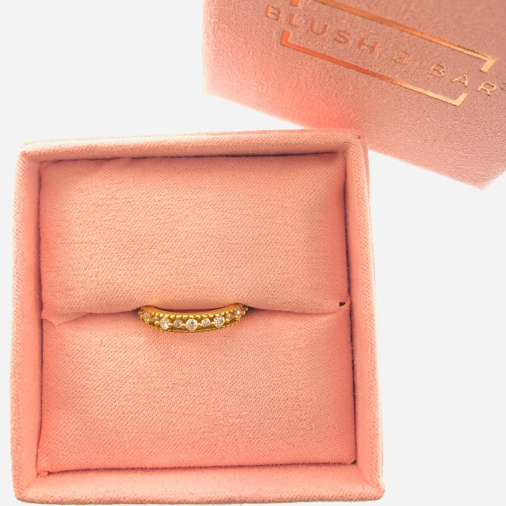 Women’s Blush & Bar Gold Joyce Layered Stack Ring